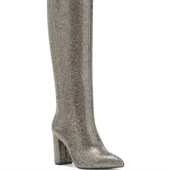 INC sparkly knee high boots 7.5 - Picture 2 of 11